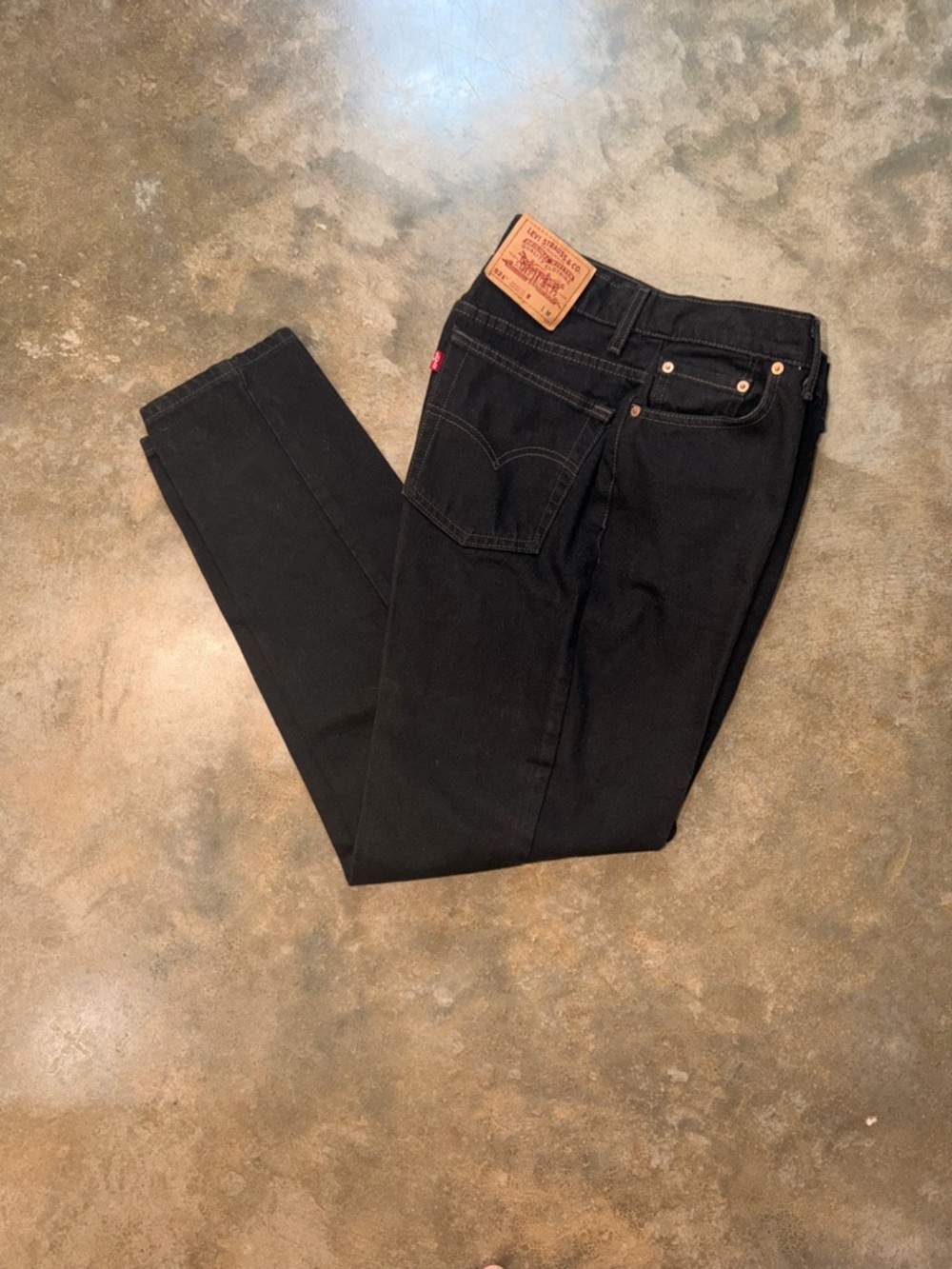 Levi’s 521 Black Skinny Jeans Women’s Size 31 High Rise Stretch Denim Classic